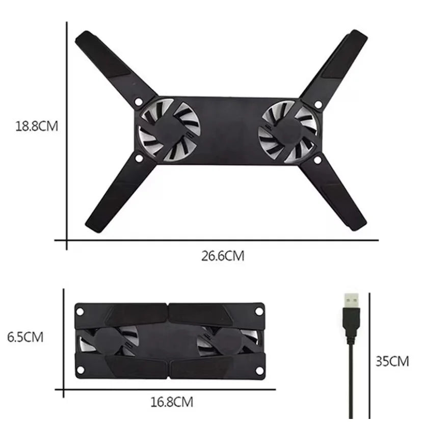 Suporte para Base de Notebook com Cooler Ventilador - Jmchagas Online Store